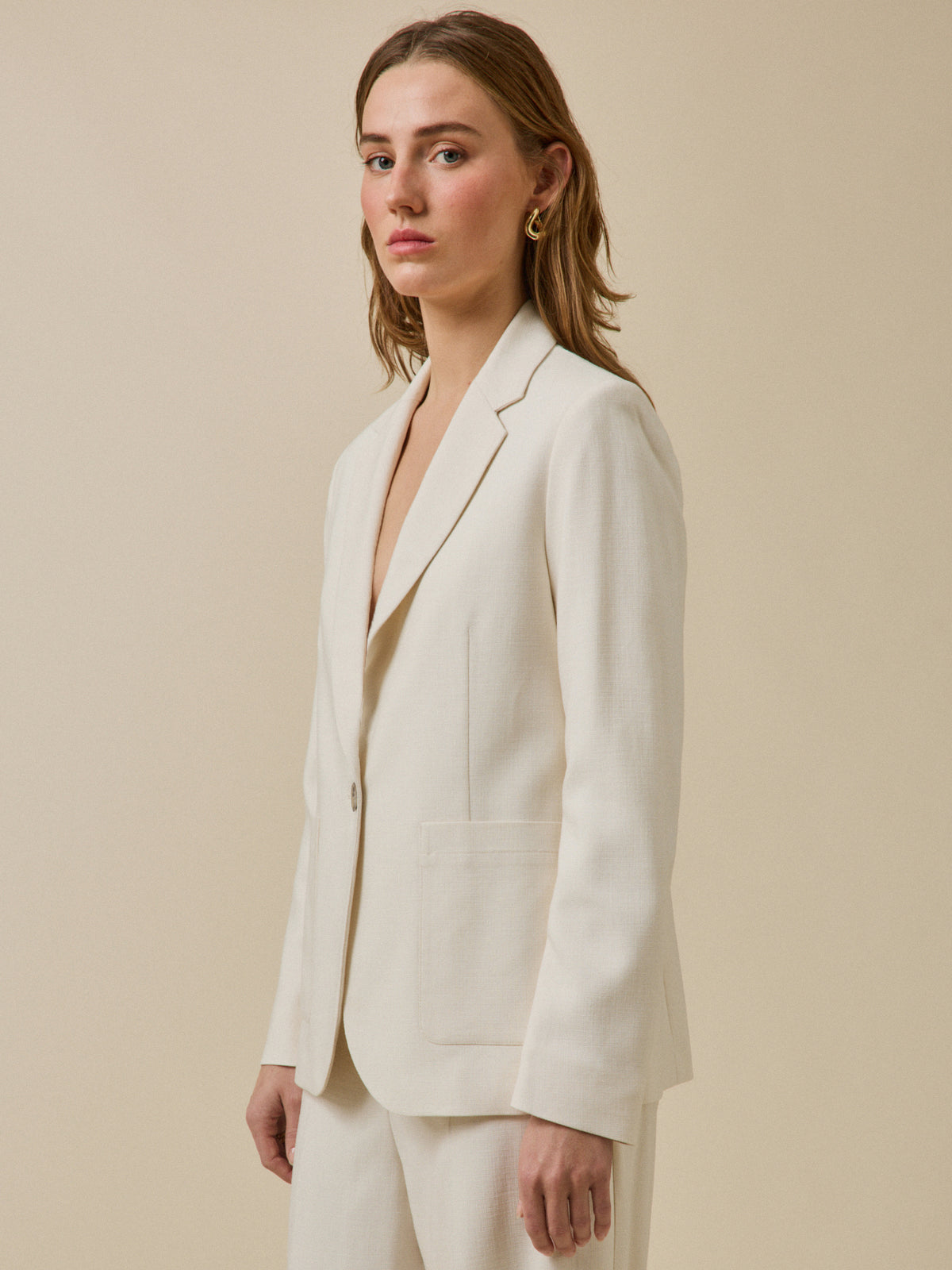 Women's basketweave partywear and bridal suit jacket