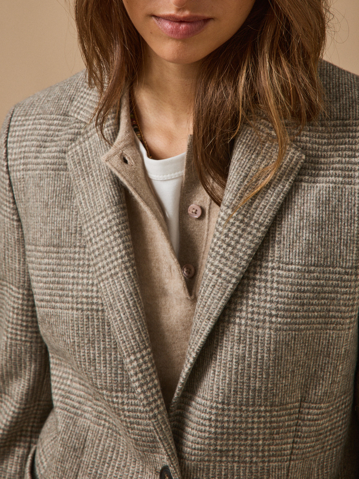 Women's glen plaid jacket