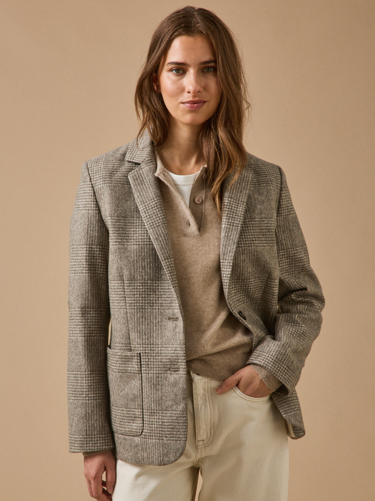 Veste prince de galles femme