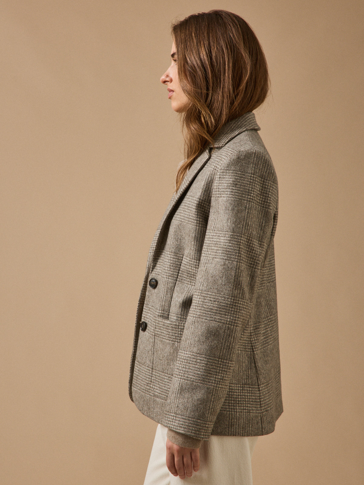 Women's glen plaid jacket