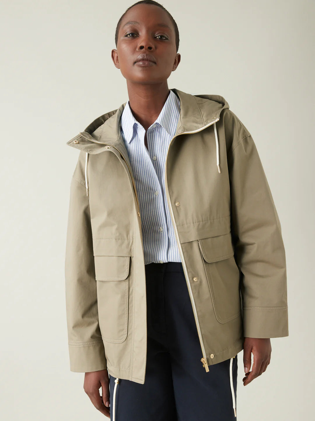 Women's water-repellent cotton parka