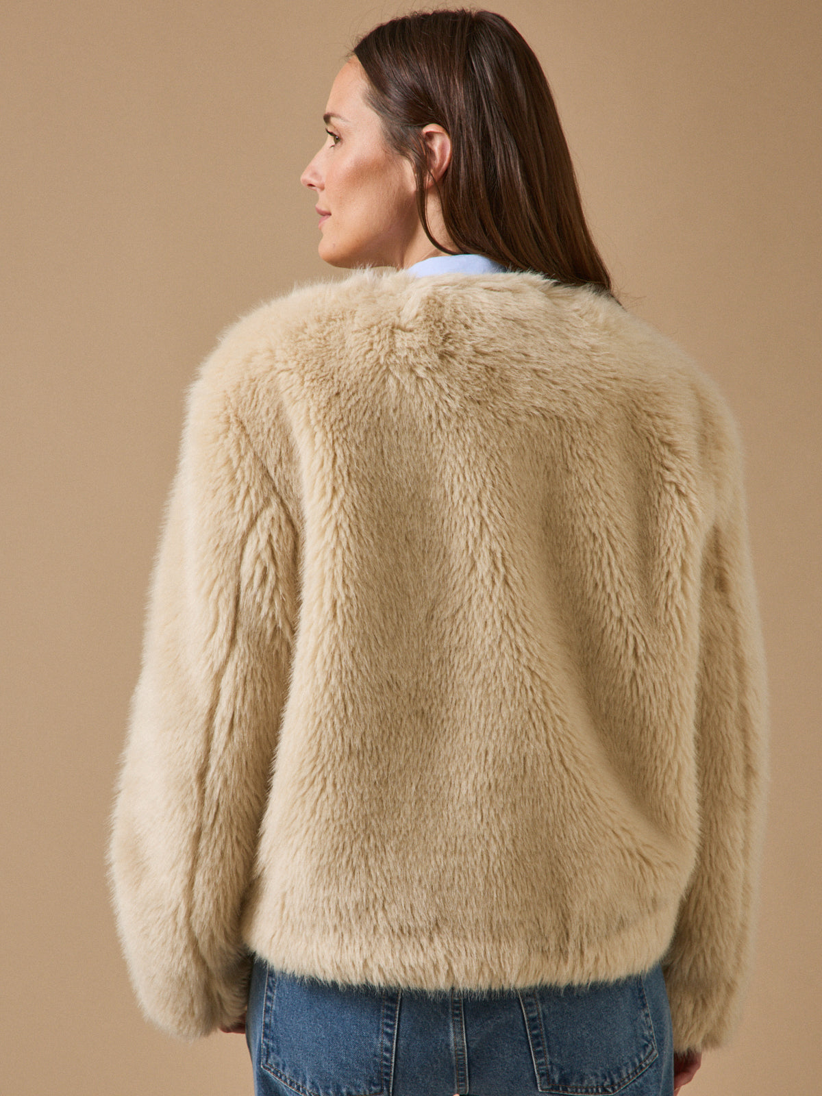 Manteau fausse fourrure* femme