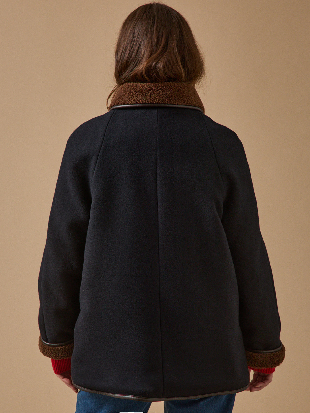 Manteau gansé intérieur sherpa femme