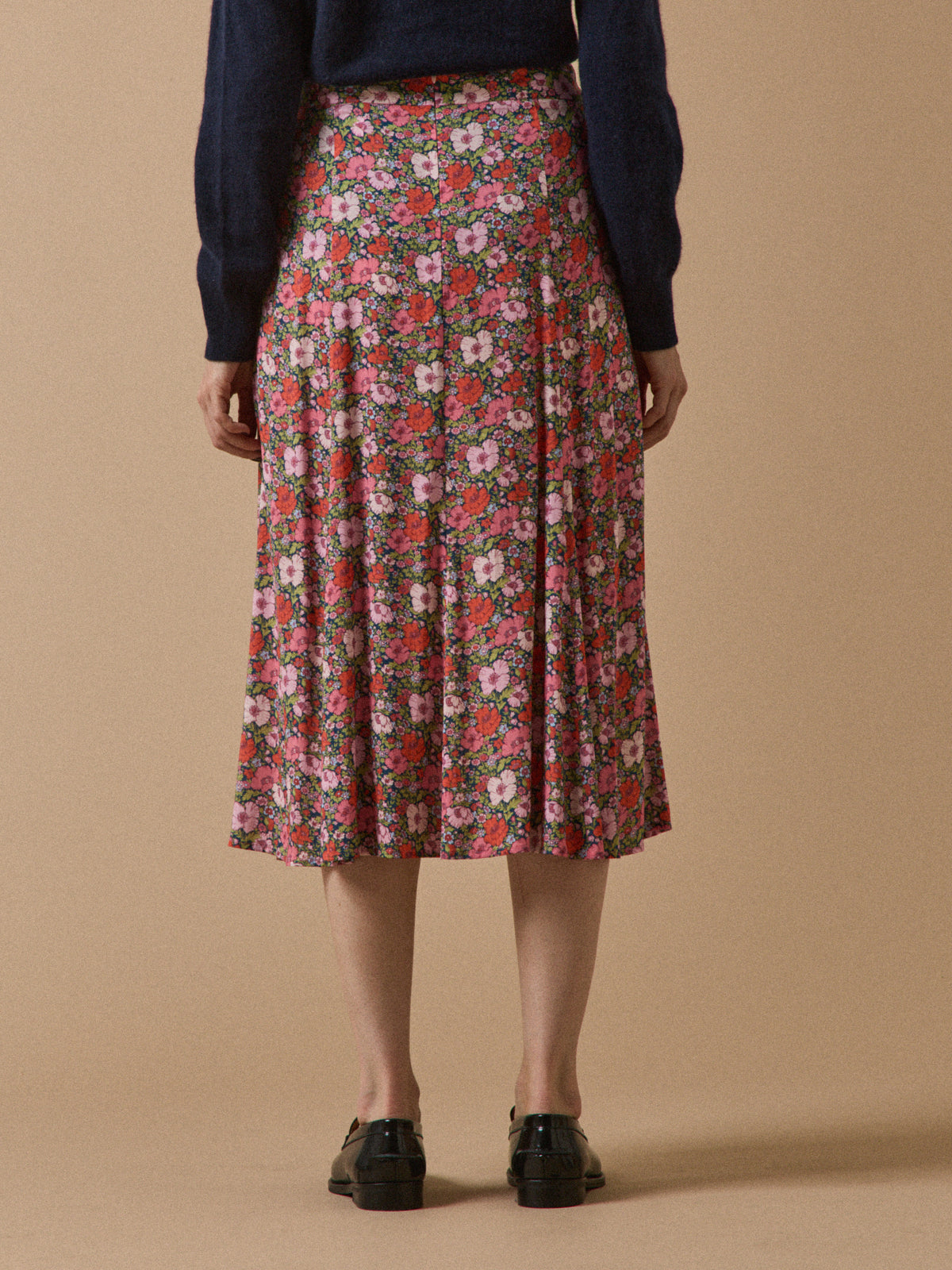 Jupe mi-longue femme tissu Liberty - Limited Collection