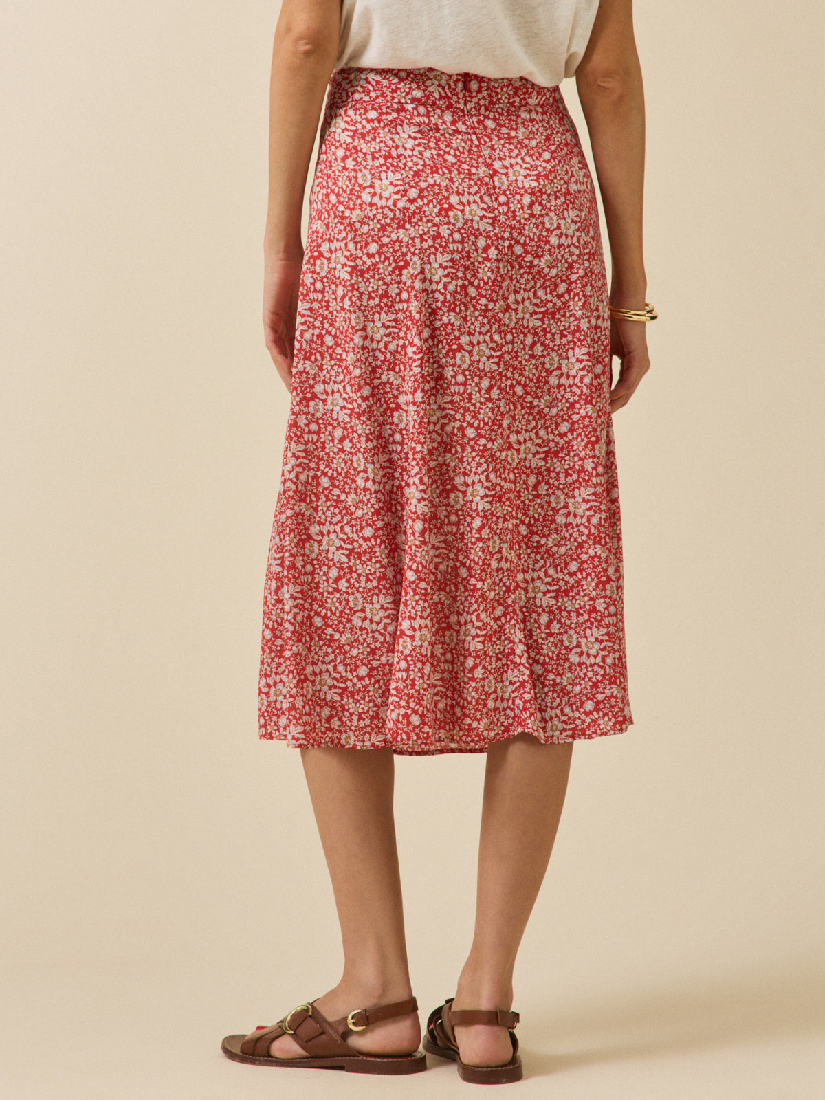 Jupe mi-longue femme tissu Liberty - Limited Collection