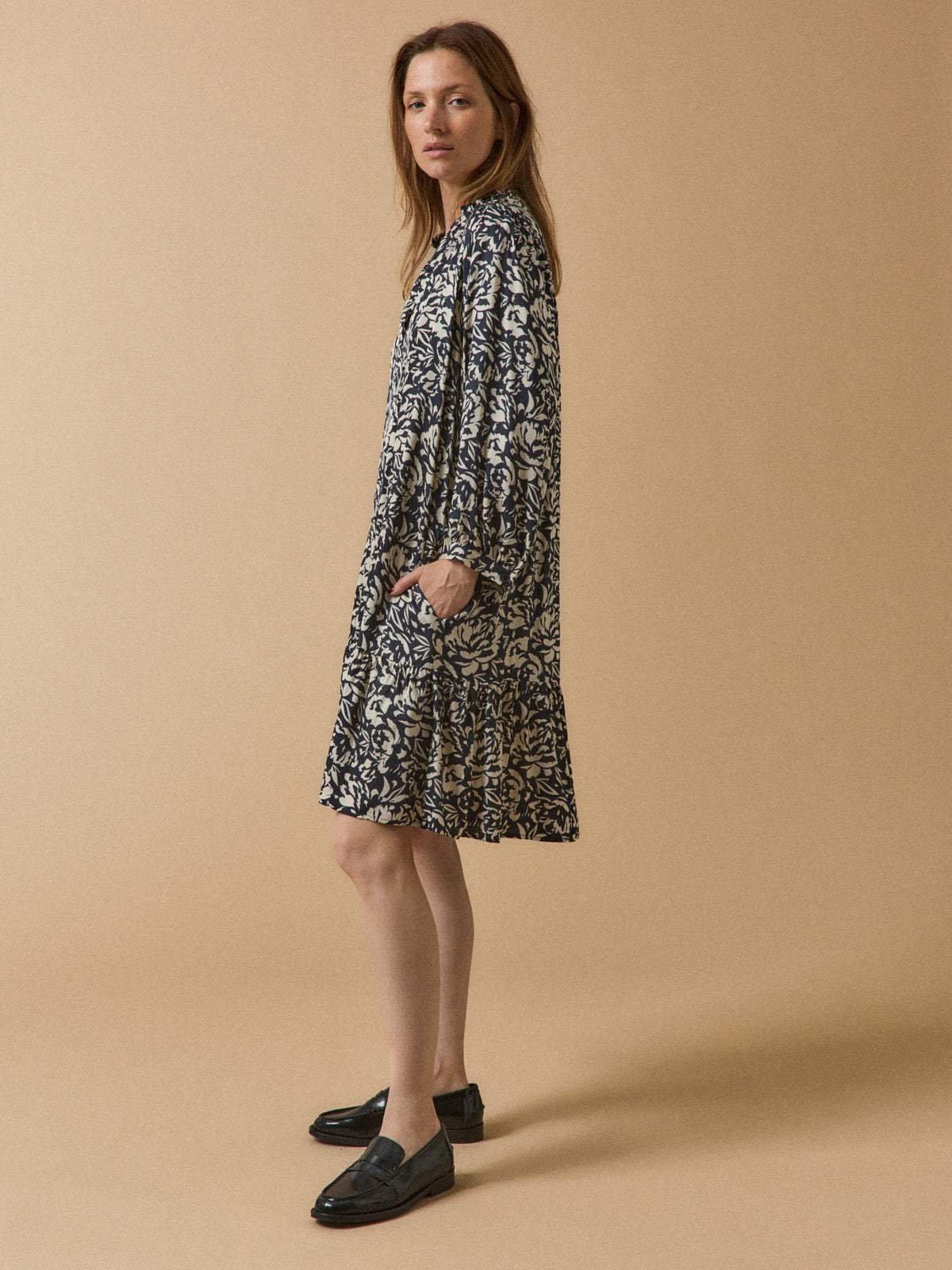 Robe housse courte femme viscose imprimé Luna