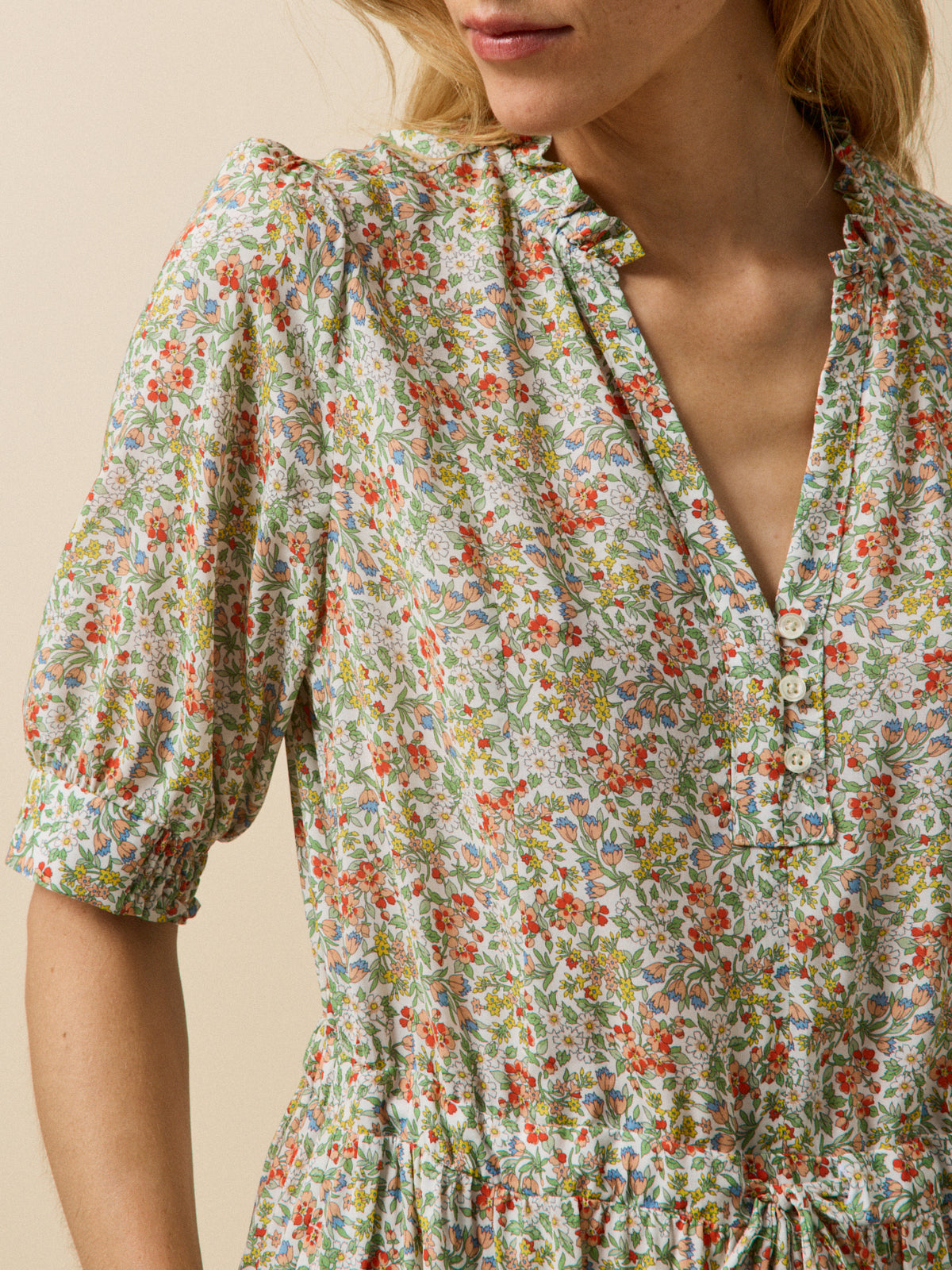 Women's long dress made with Liberty fabric - The Limited Collection
