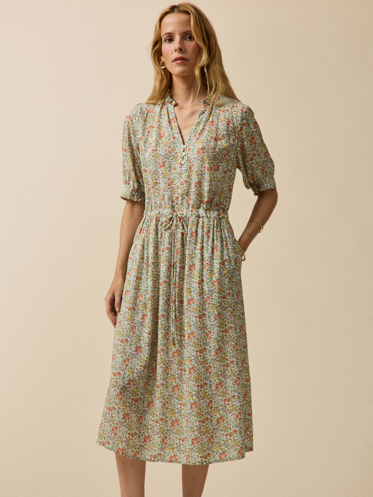 Robe longue femme tissu Liberty - Limited Collection
