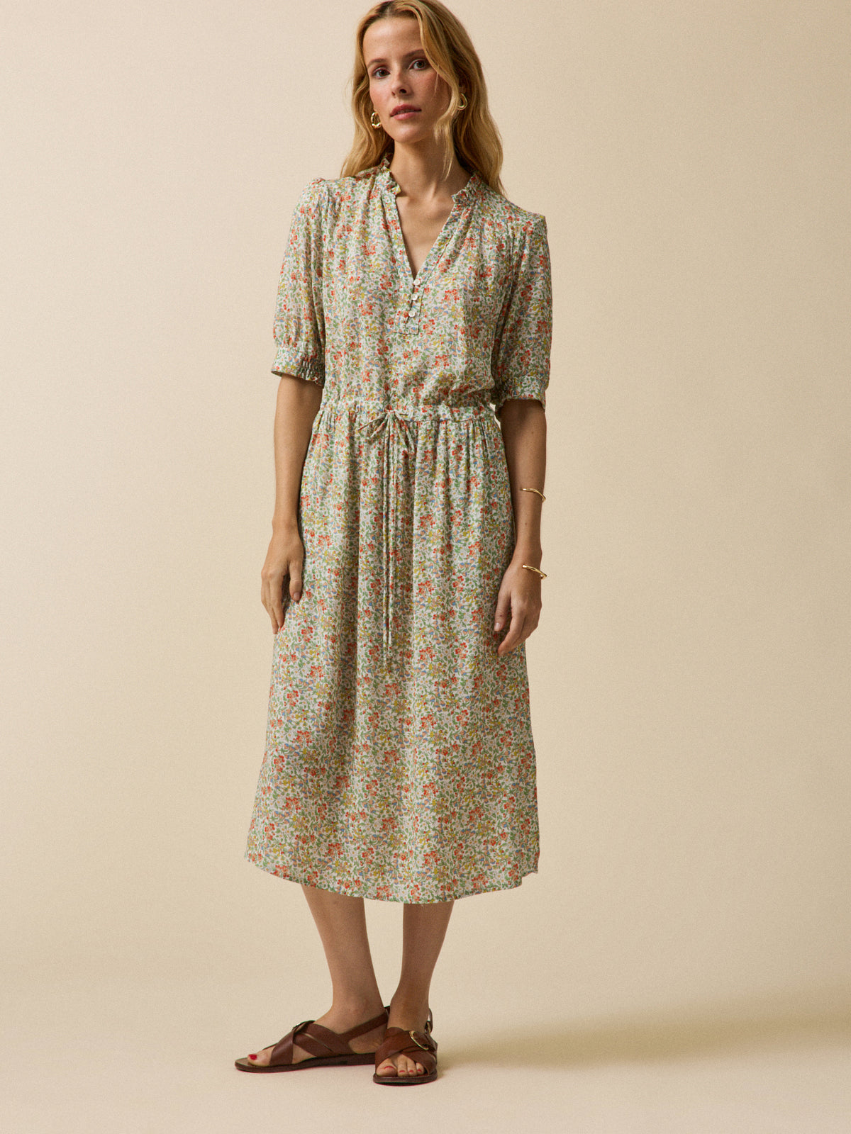 Women's long dress made with Liberty fabric - The Limited Collection