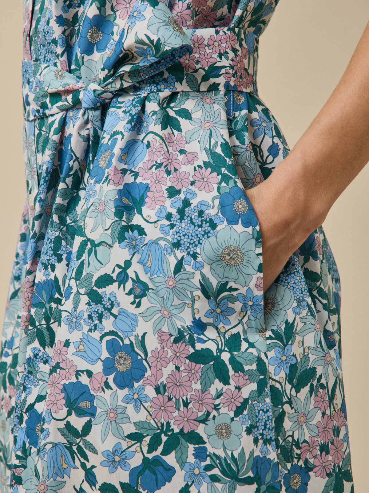 Robe sans manches femme tissu Liberty  - Limited Collection