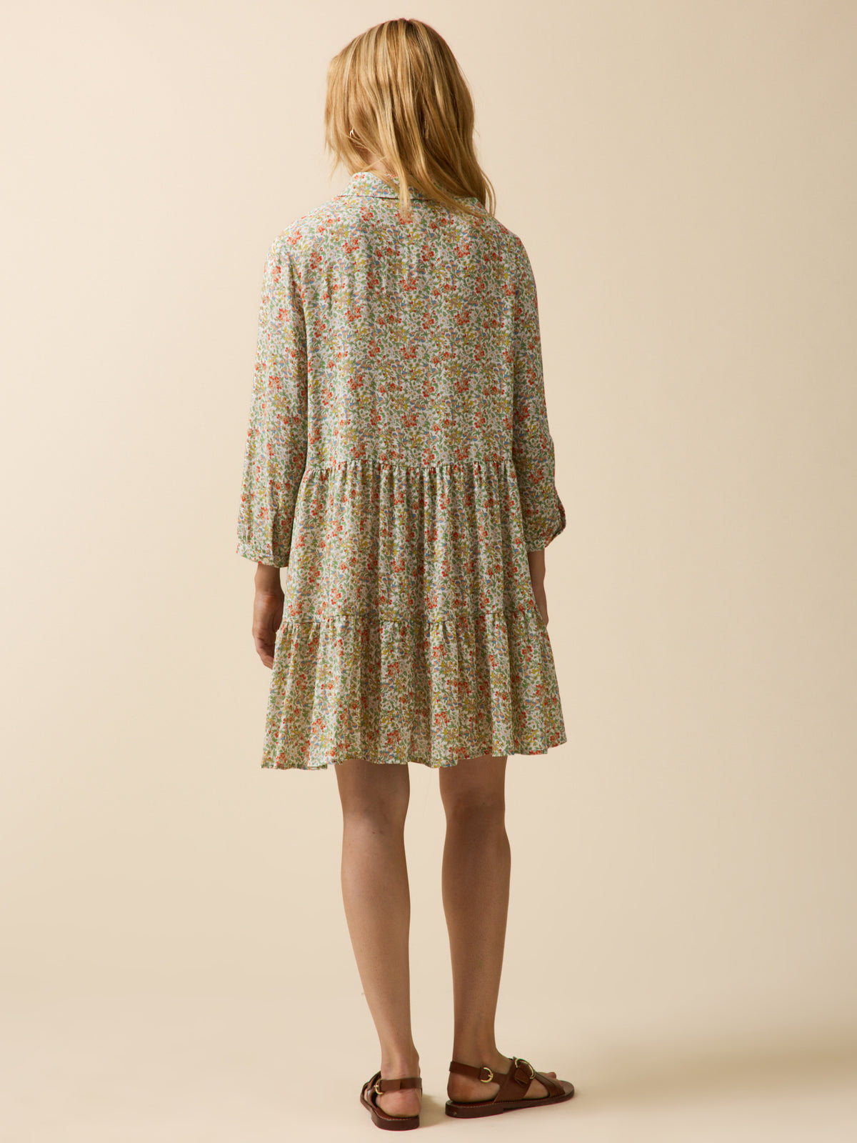 Women's short, ruffled dress made with Liberty fabric - The Limited Collection
