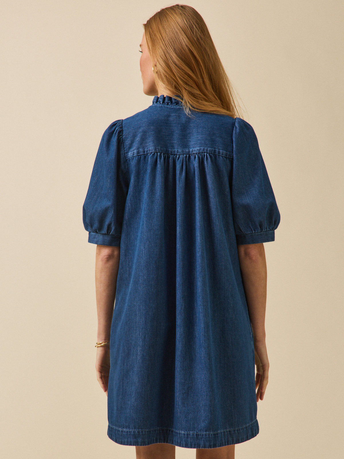 Robe courte jean femme