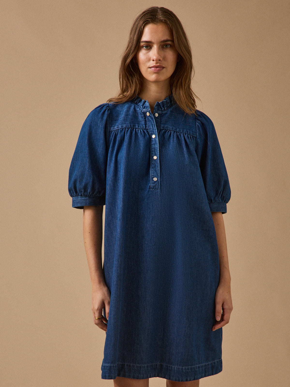 Robe courte jean femme