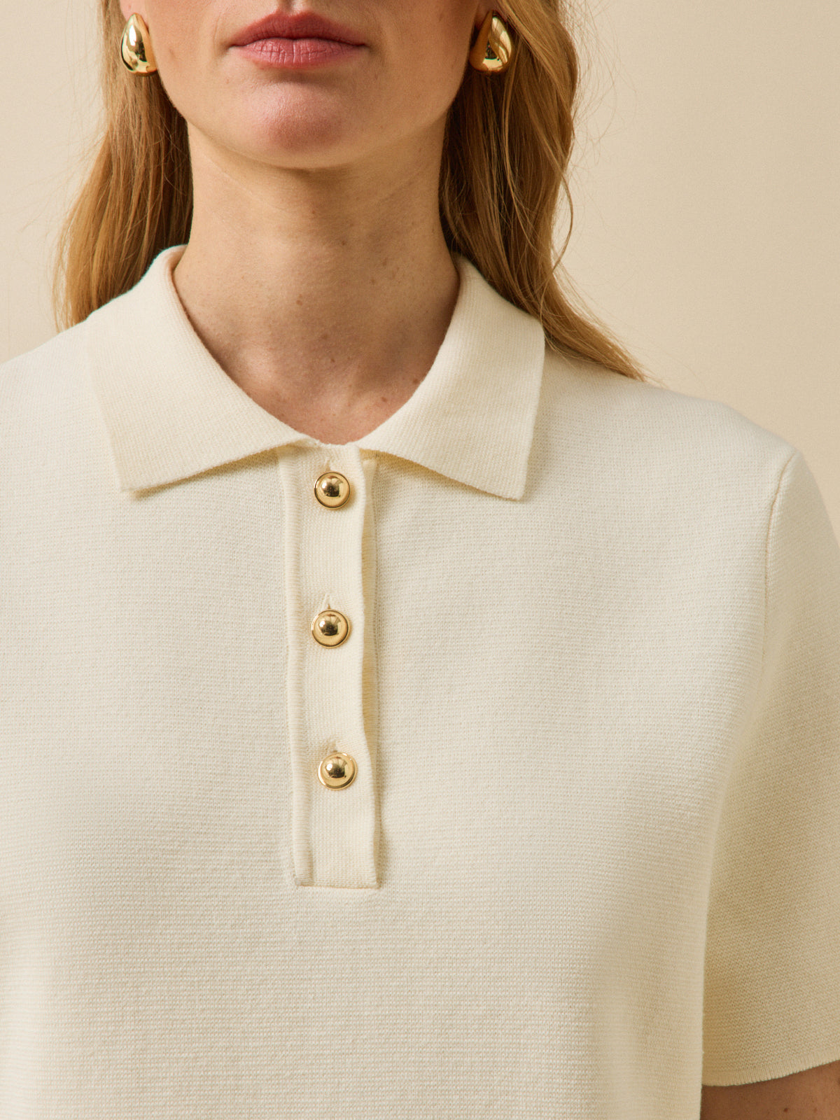 Robe polo courte maille milano femme