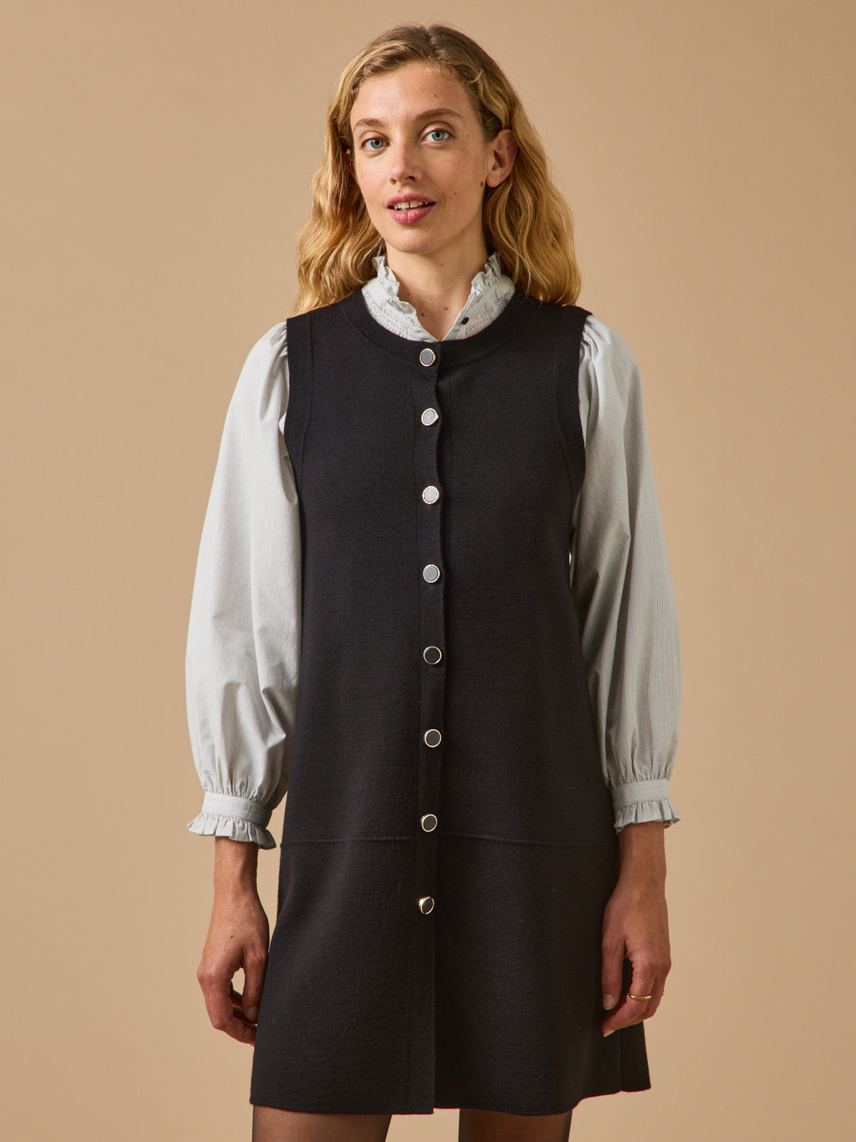 Robe sans manches femme maille milano