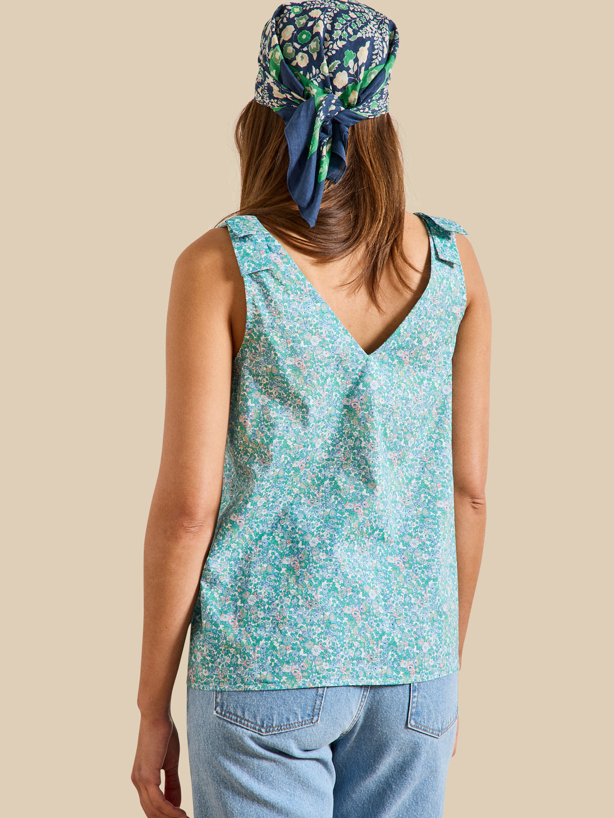 Women's sleeveless top made with Liberty fabric - The Limited Collection