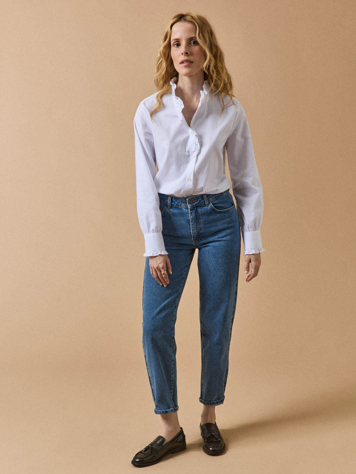 Chemise femme oxford coton biologique Émilie