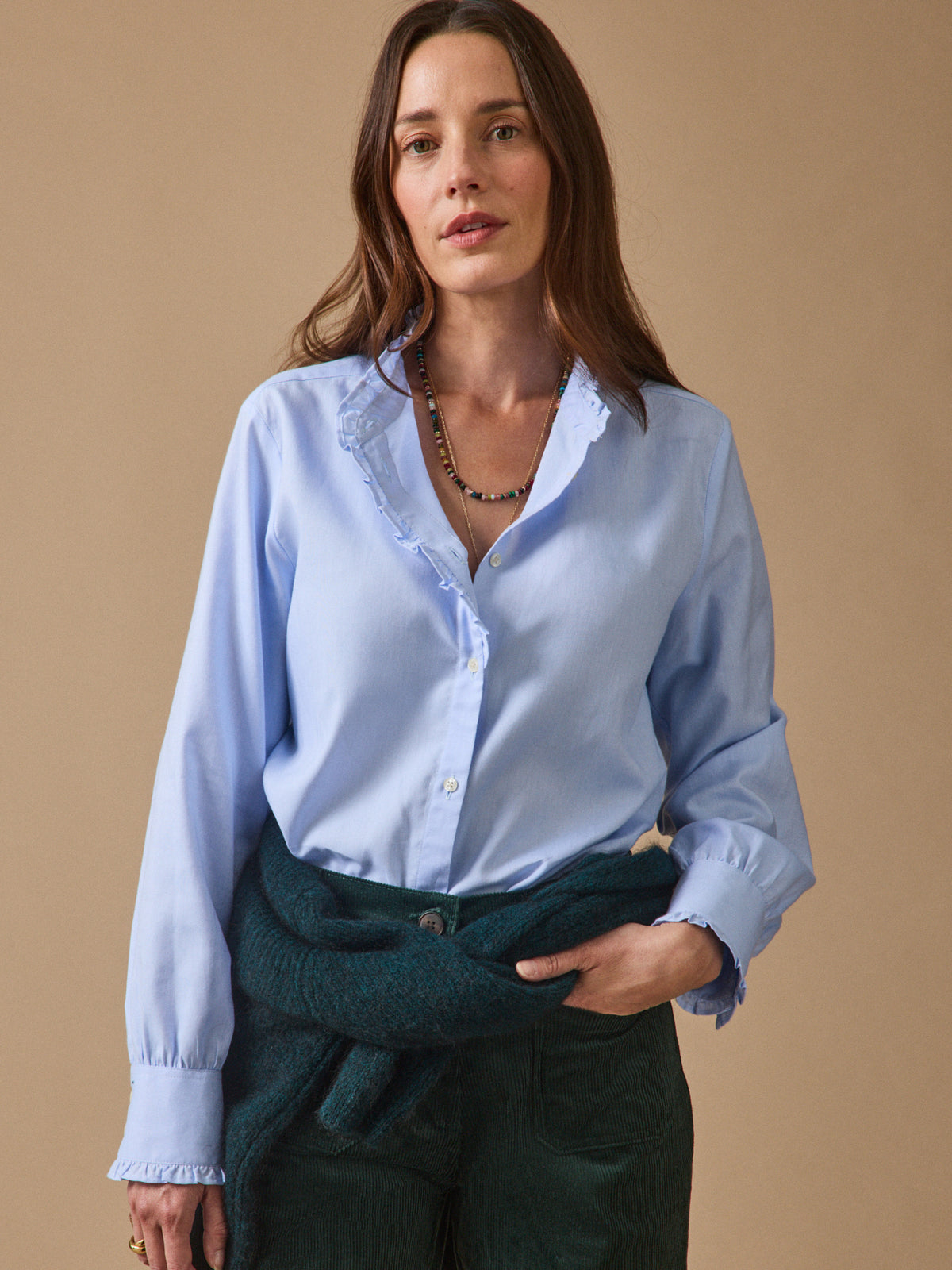 Chemise femme oxford coton biologique Émilie