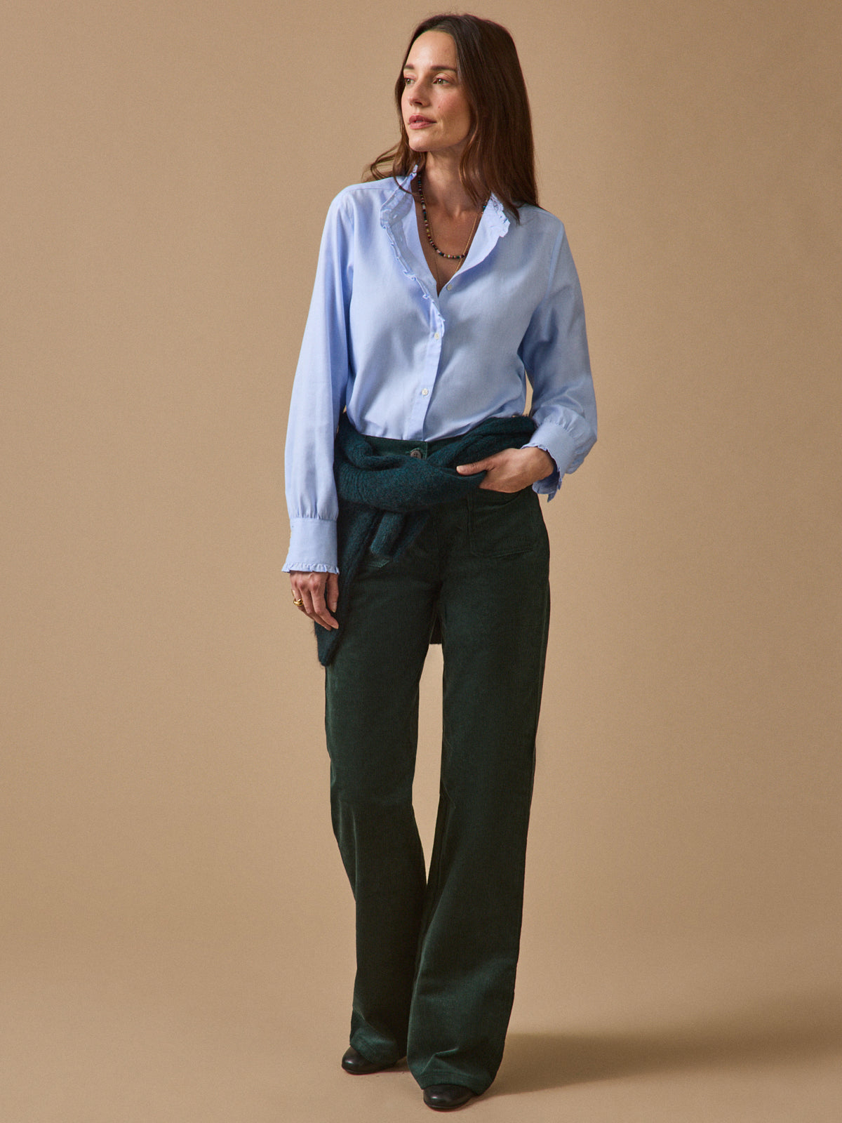 Chemise femme oxford coton biologique Émilie