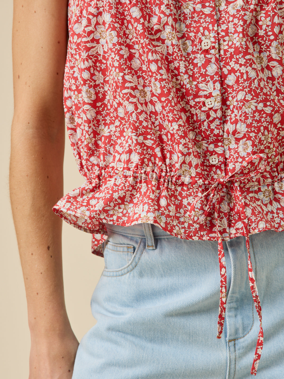 Caraco boutonné femme tissu Liberty - Limited Collection