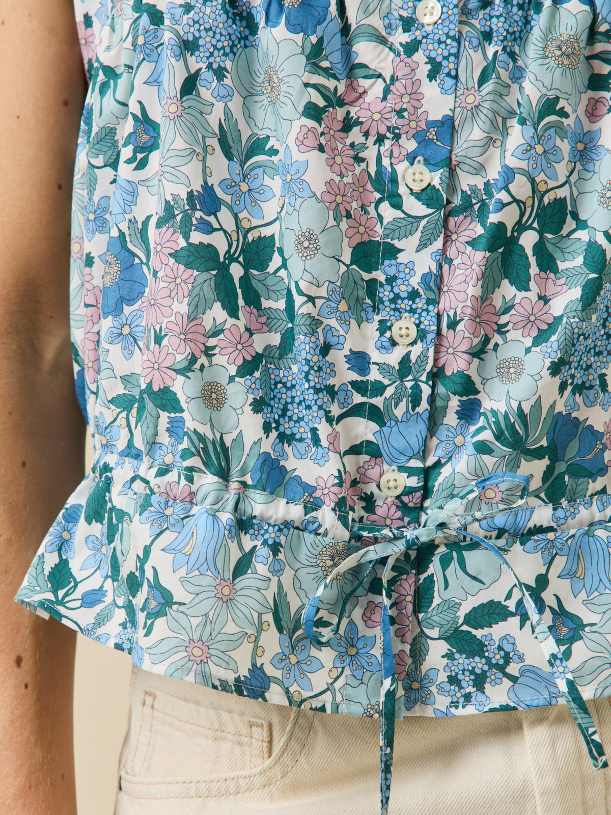 Women's button camisole made with Liberty fabric - The Limited Collection
