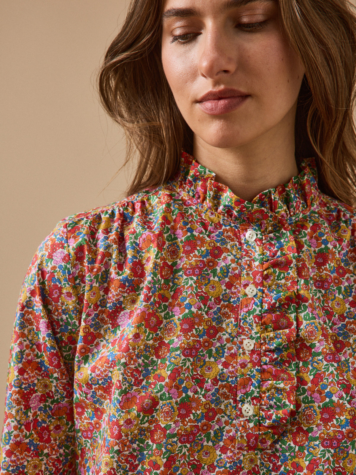Blouse femme tissu Liberty - Coupe Noémie