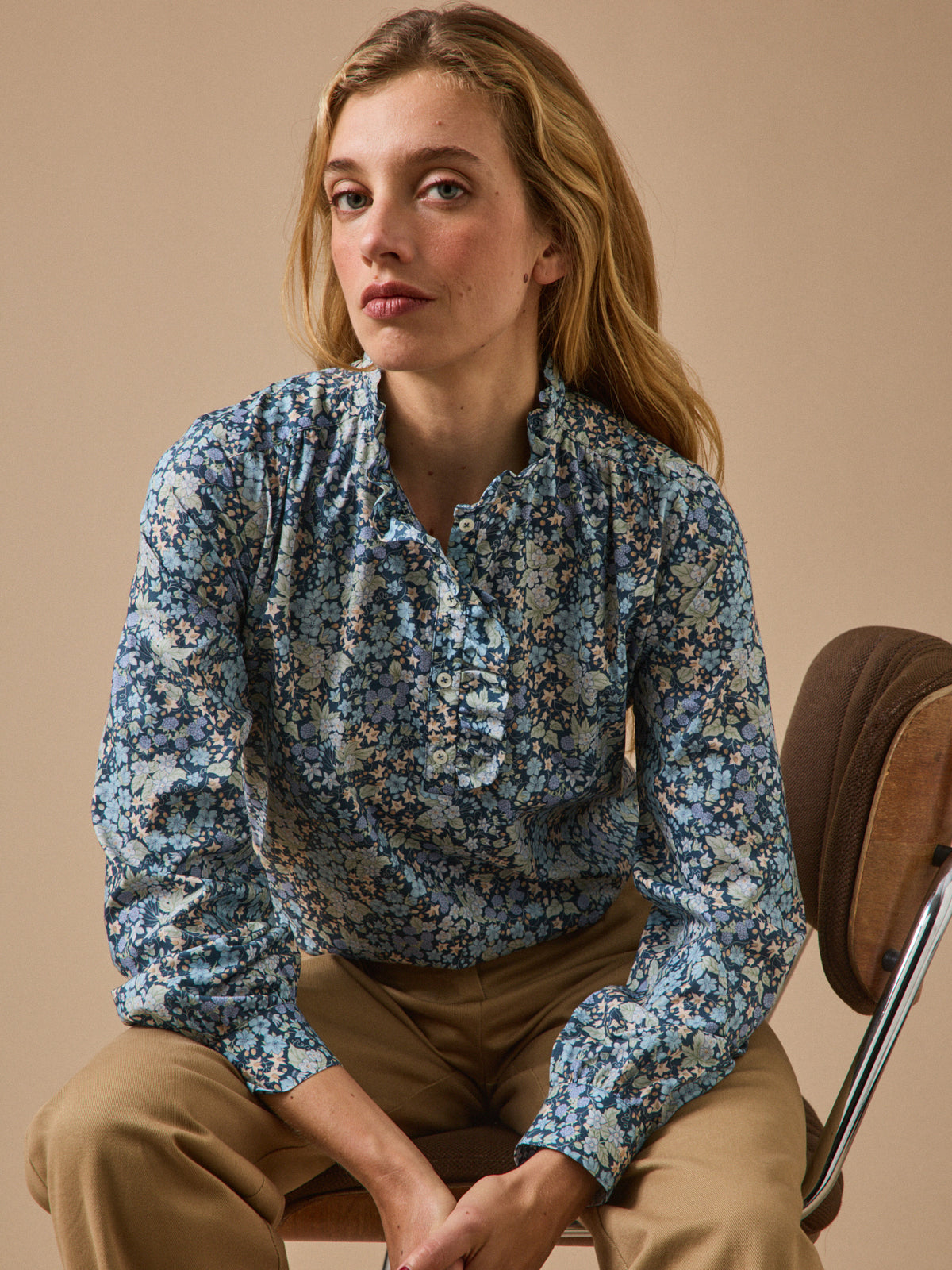 Blouse femme tissu Liberty - Coupe Noémie