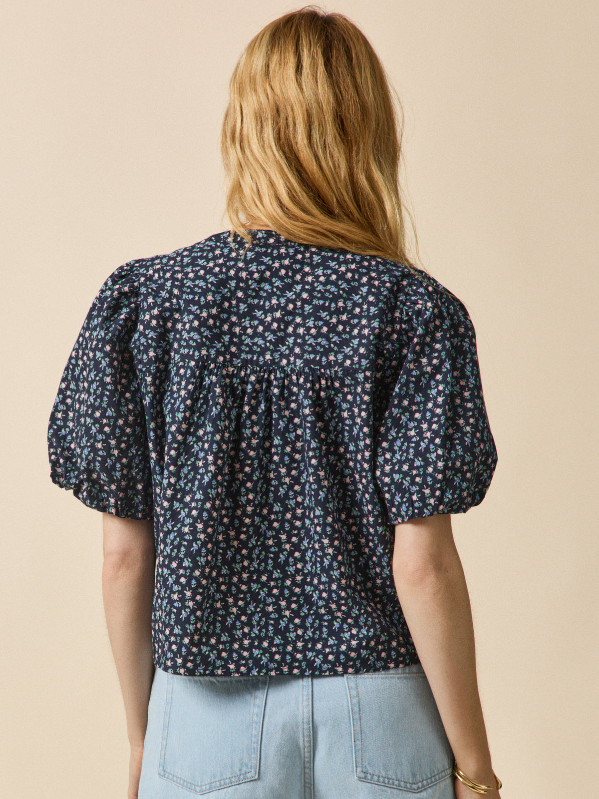 Top femme imprimé Mini Roses