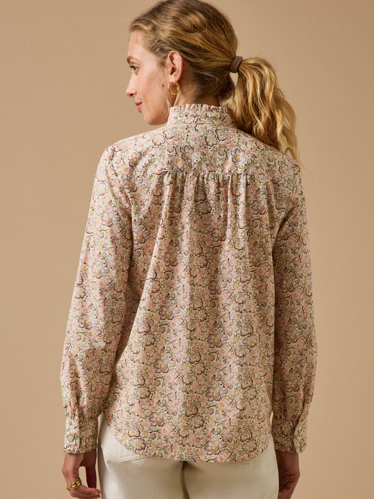 Women's blouse made with Liberty fabric - Emilie style