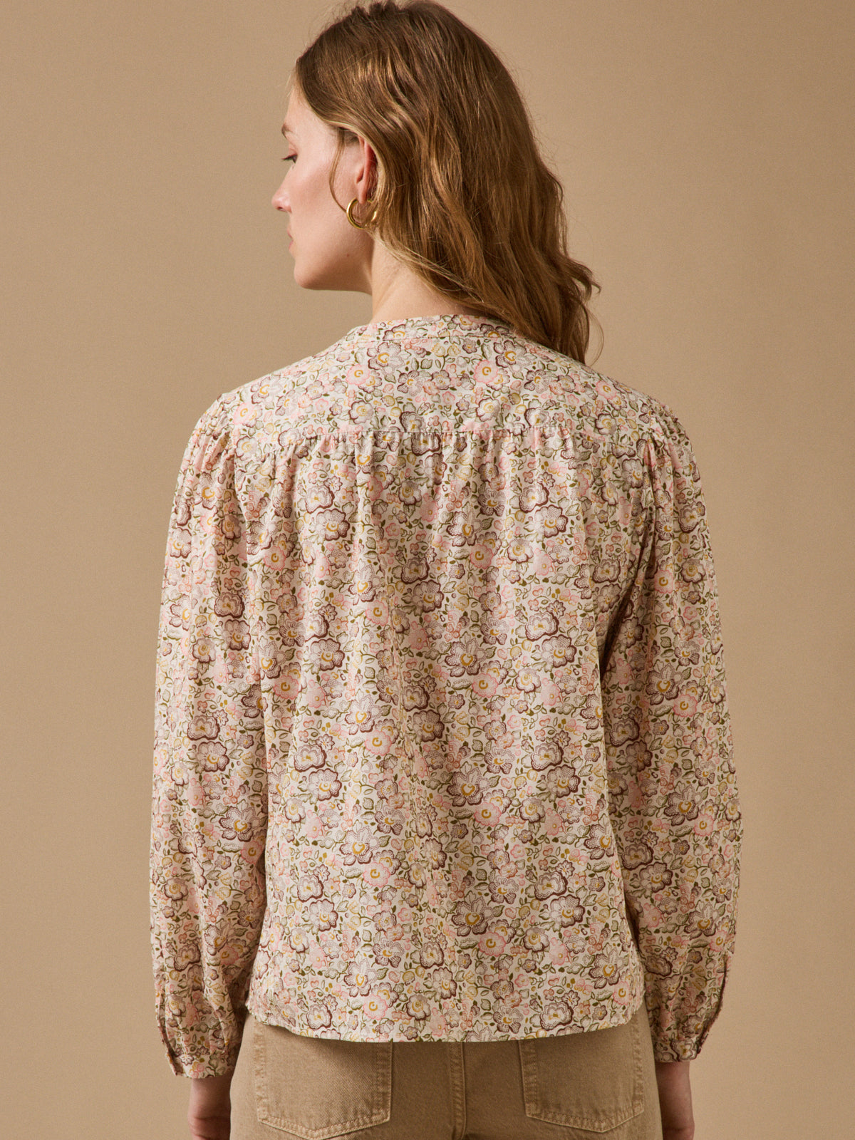 Women's blouse made with Liberty fabric