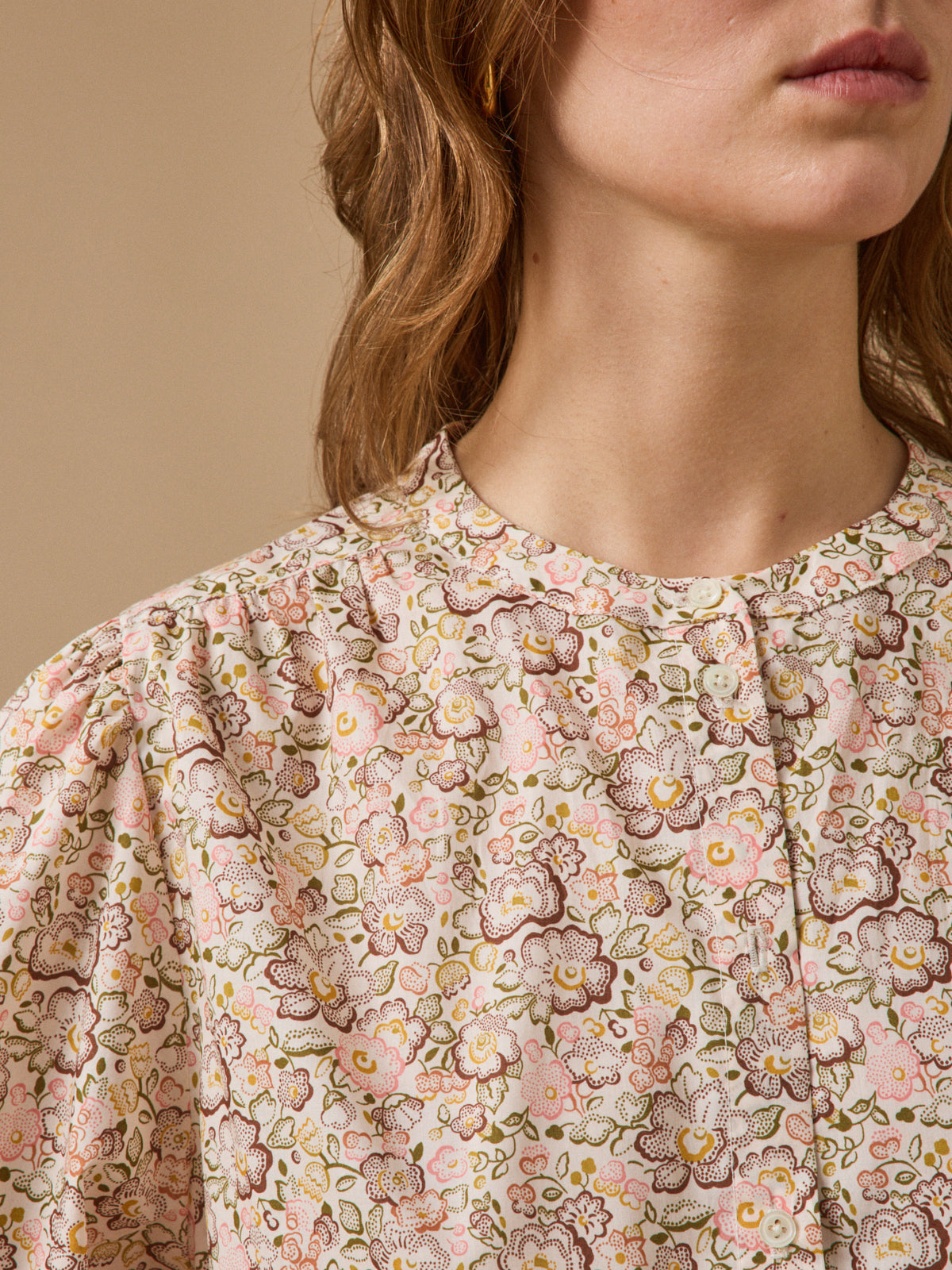 Women's blouse made with Liberty fabric