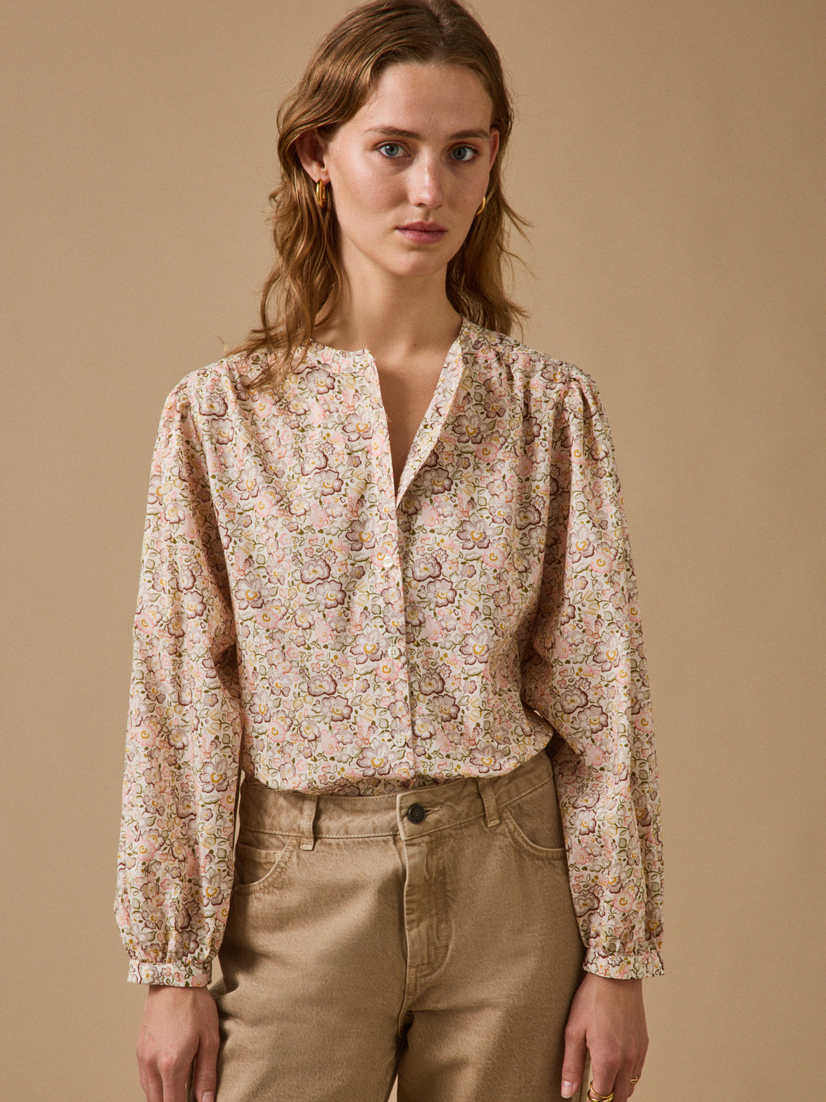 Women's blouse made with Liberty fabric