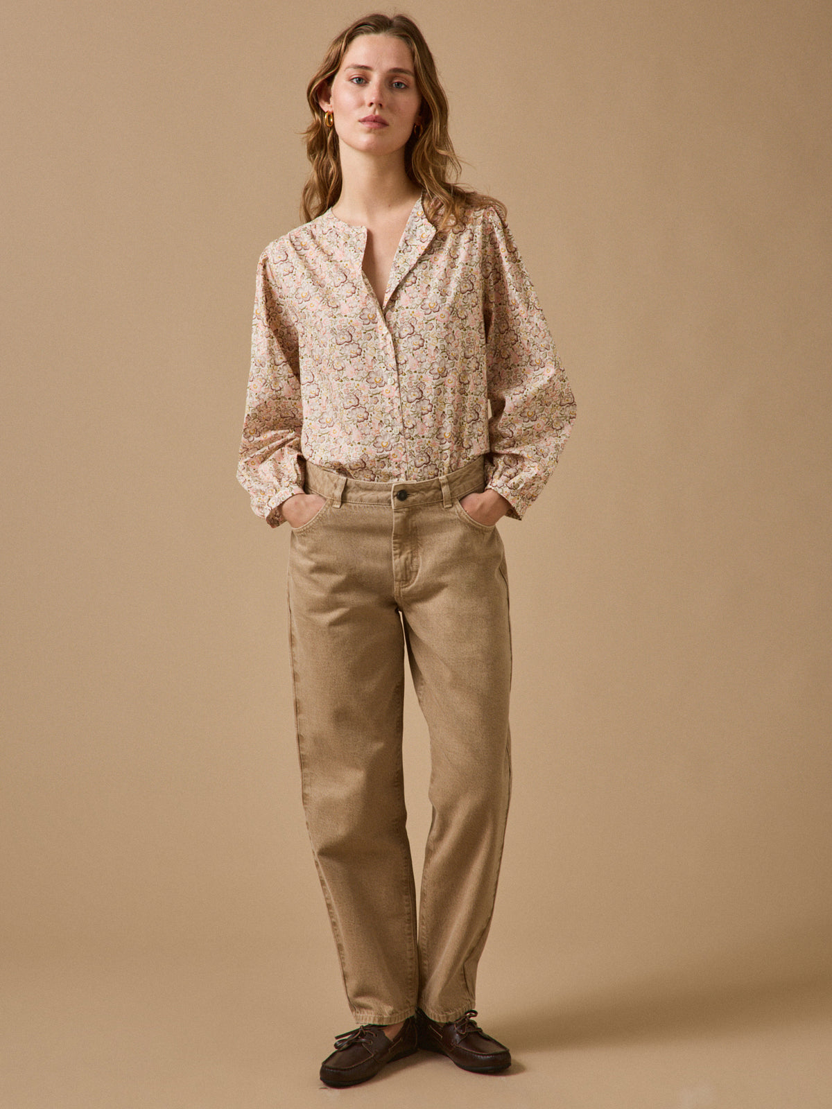 Women's blouse made with Liberty fabric