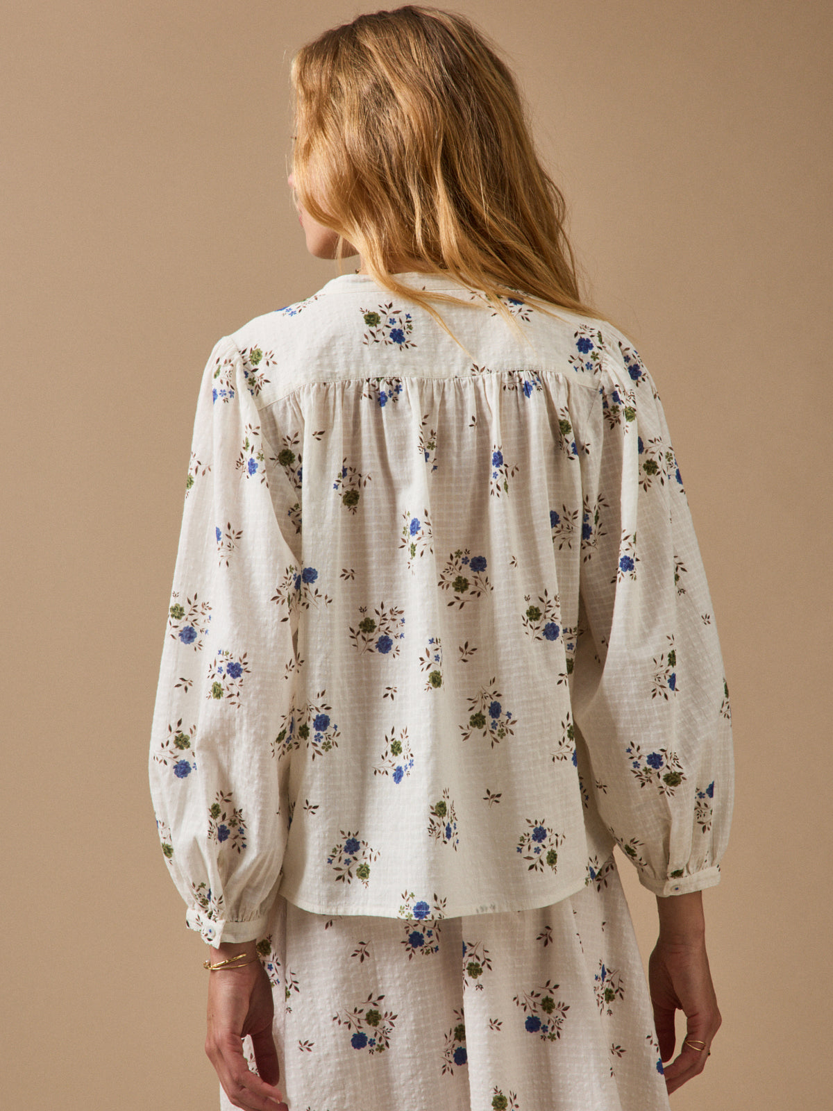 Blouse femme imprimé Rosa Blue