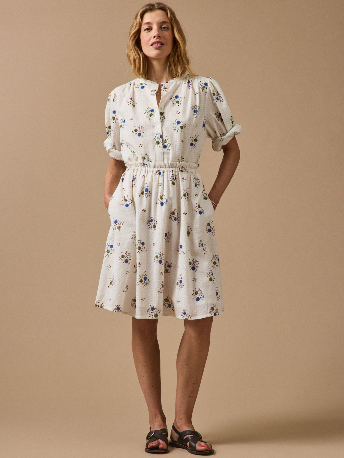 Blouse femme imprimé Rosa Blue