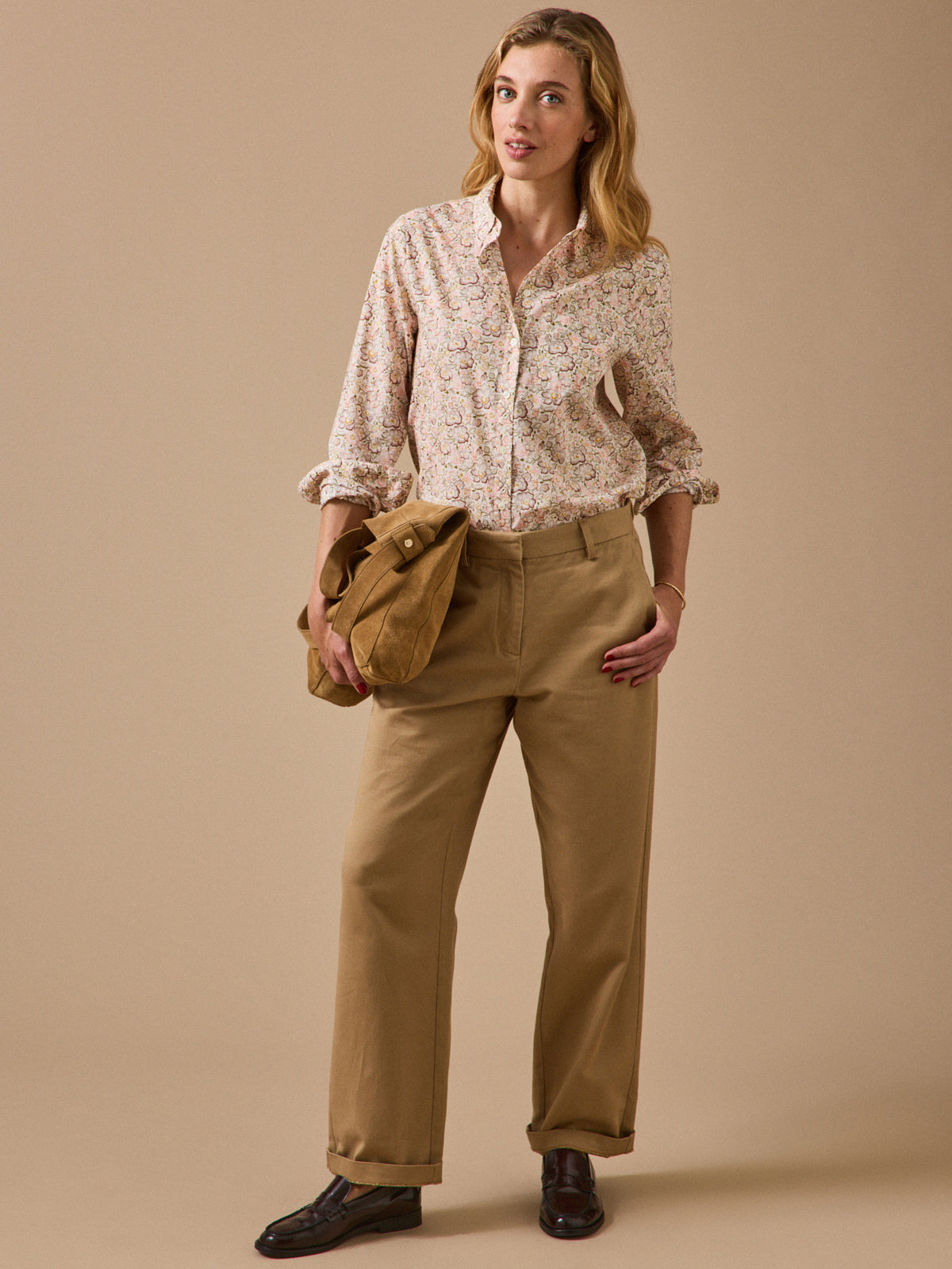 Women's shirt made with Liberty fabric - Jane style