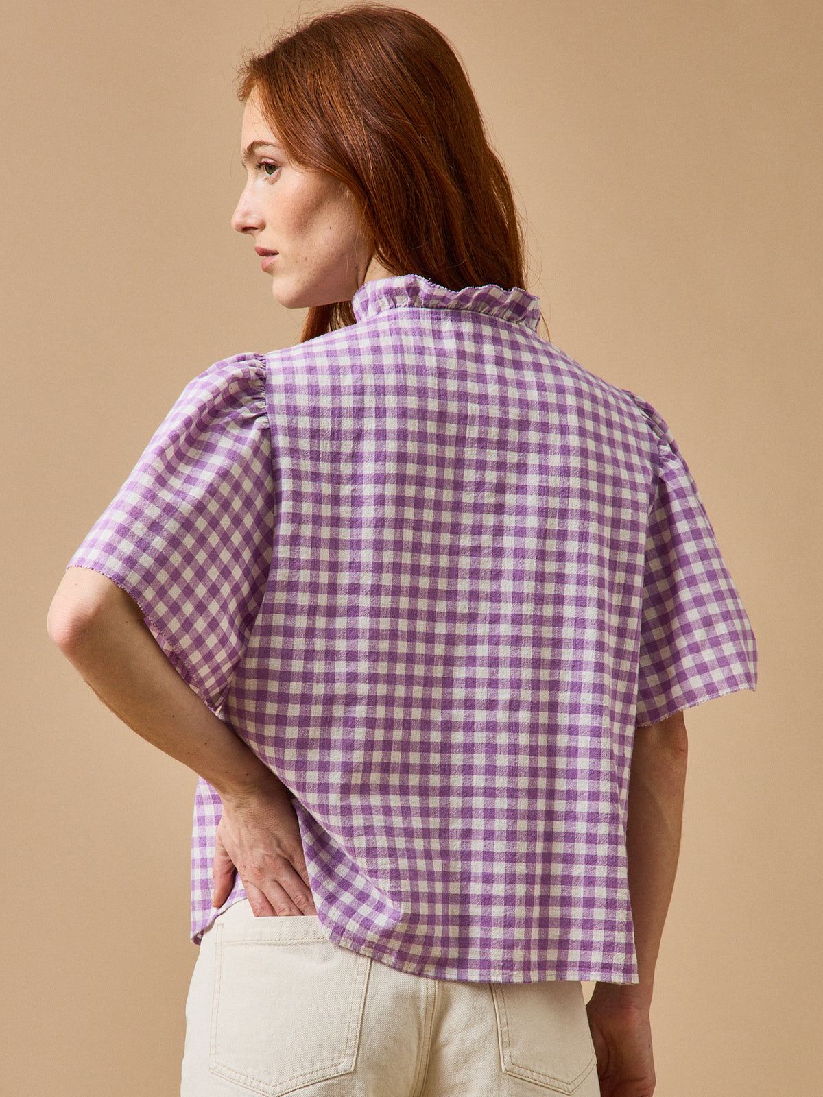 Women's gingham check blouse - Cyrillus x Emile & Ida