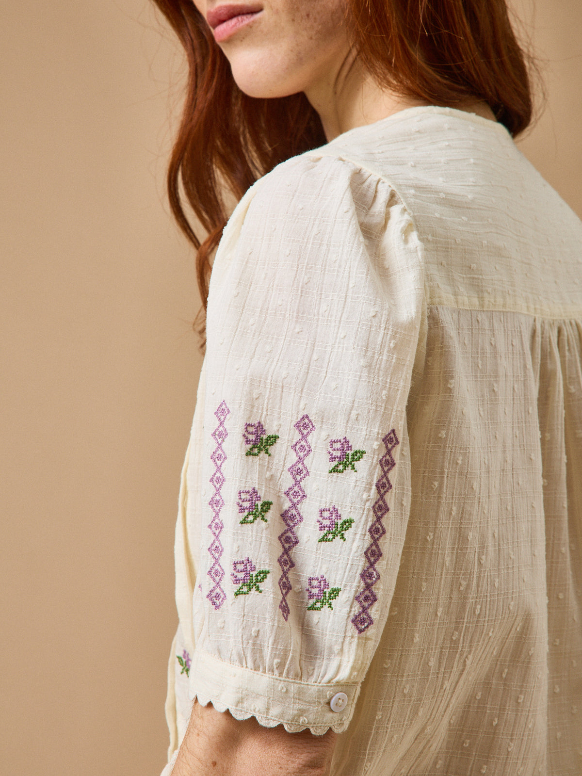 Women's embroidered blouse - Cyrillus x Emile & Ida
