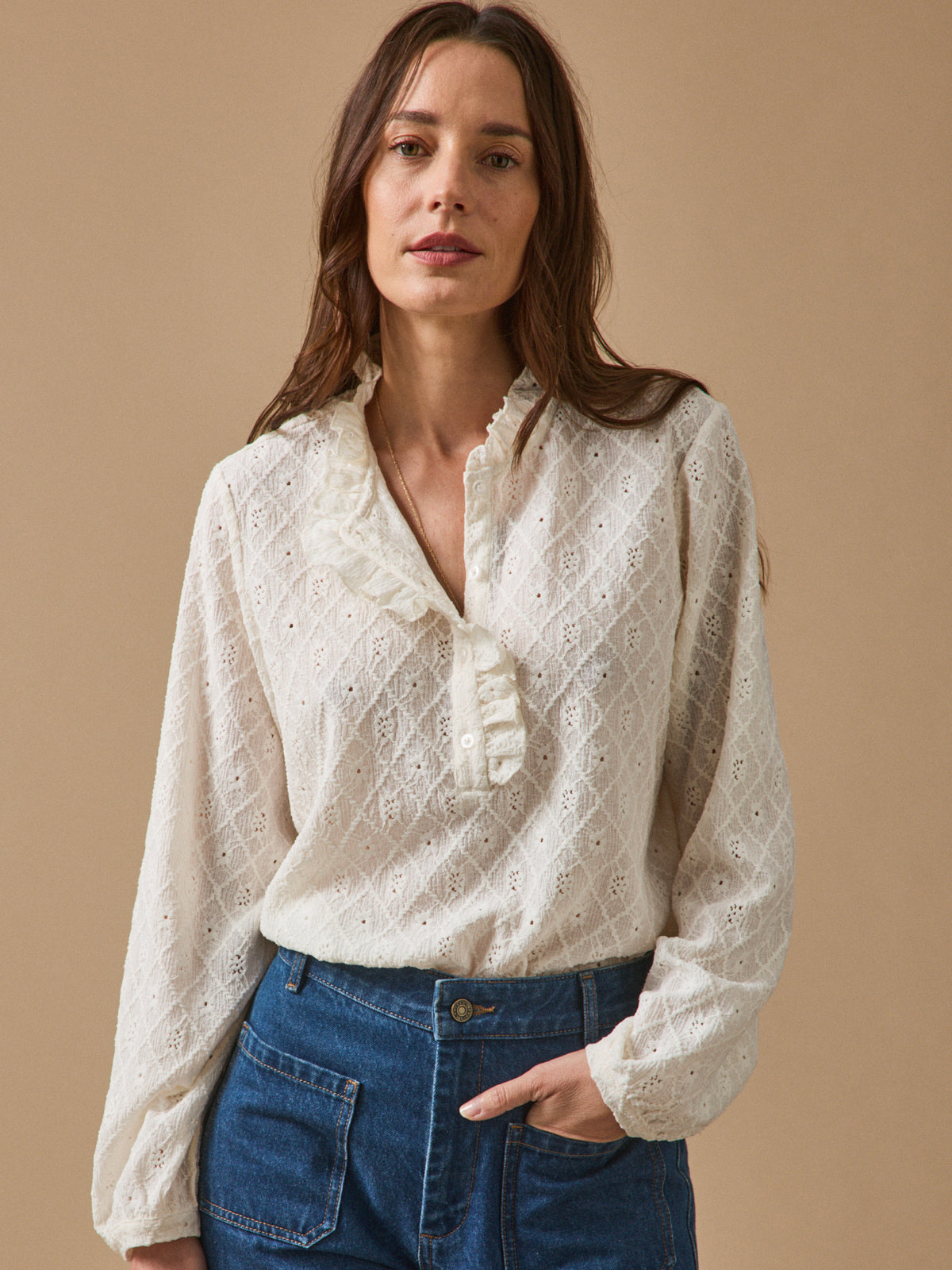 Women's T-shirt blouse - Noemie style