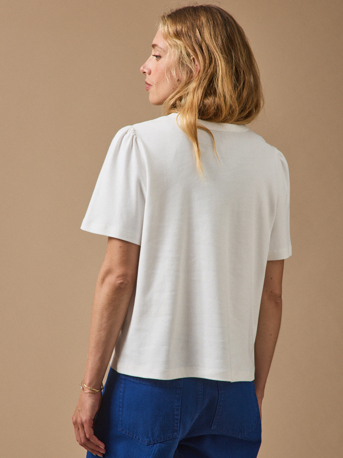 Women's short-sleeved organic cotton T-shirt
