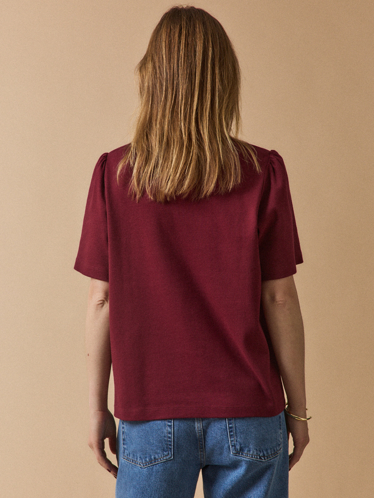Women's short-sleeved organic cotton T-shirt