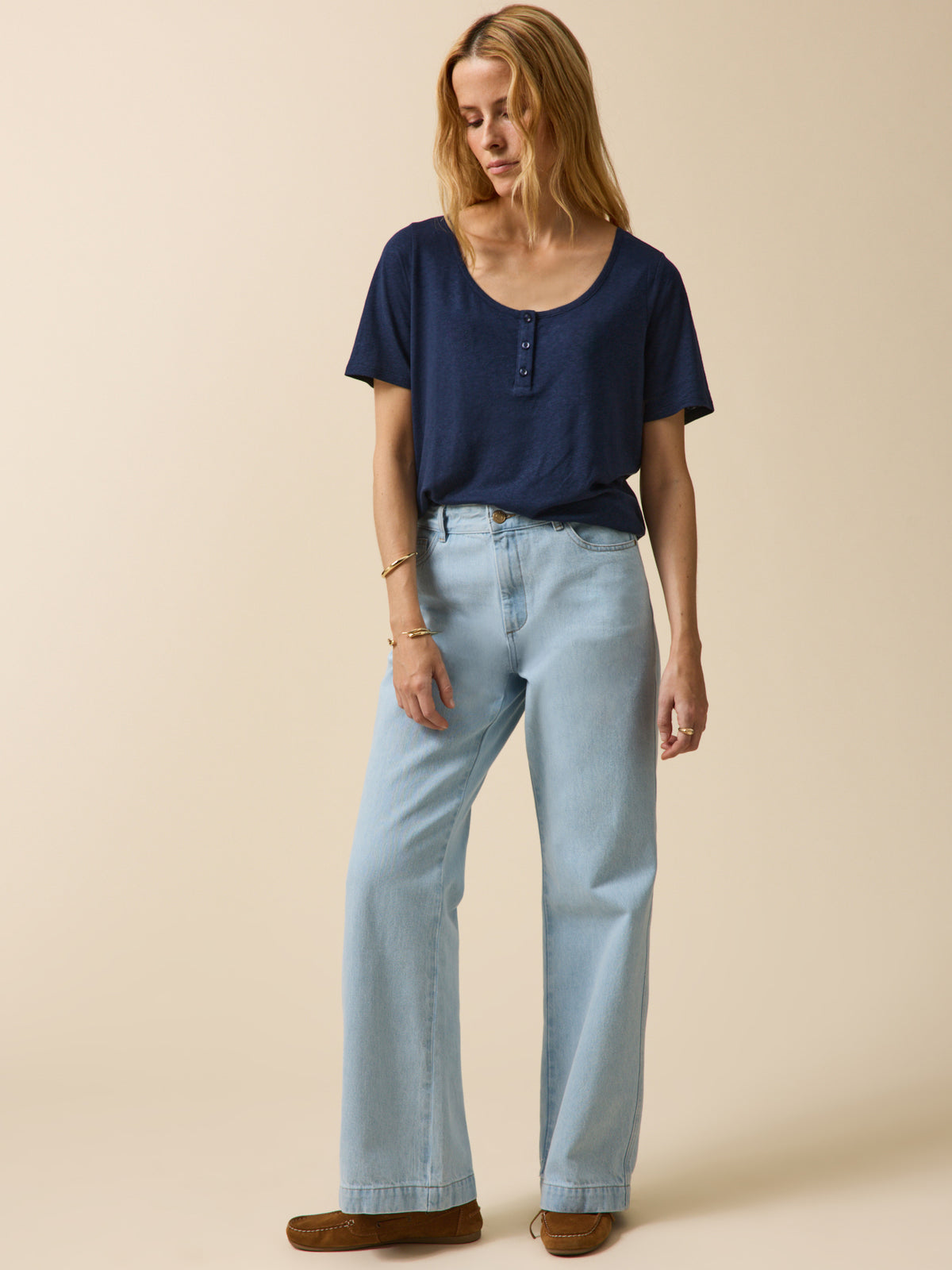T-shirt tunisien lin et viscose femme