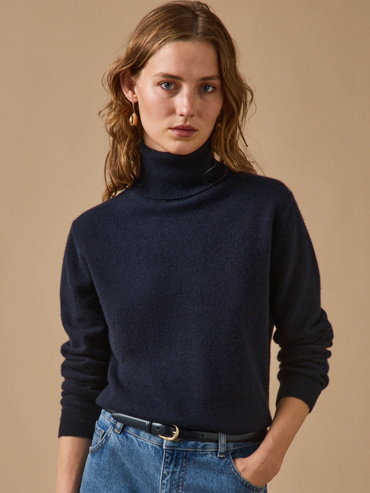 Women's rollneck sweater - The Cashmere Collection