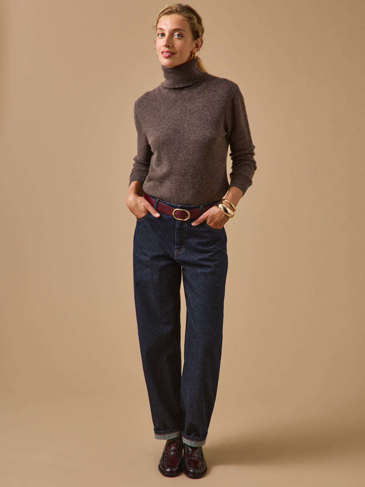 Women's rollneck sweater - The Cashmere Collection