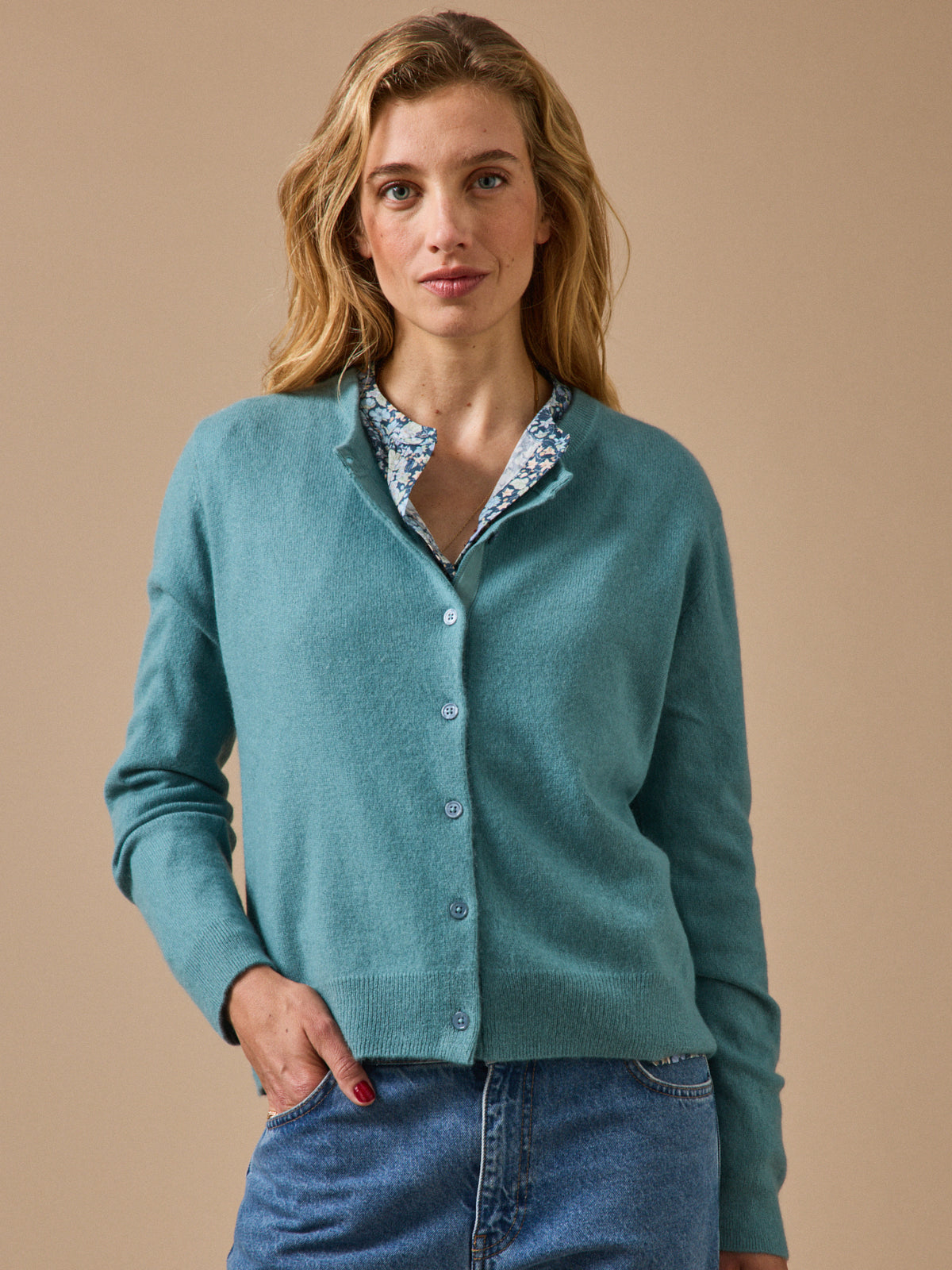 Gilet boutonné femme - Collection Cachemire