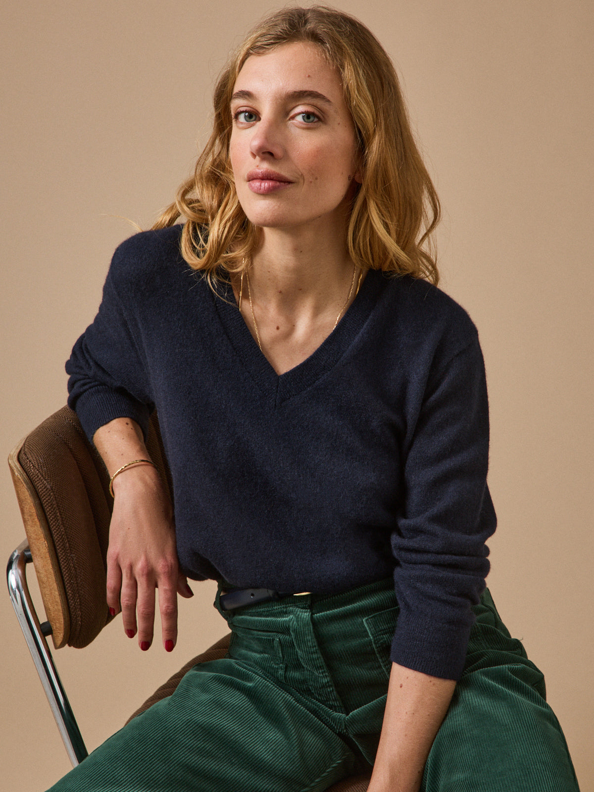 Women's V-neck sweater - The Cashmere Collection
