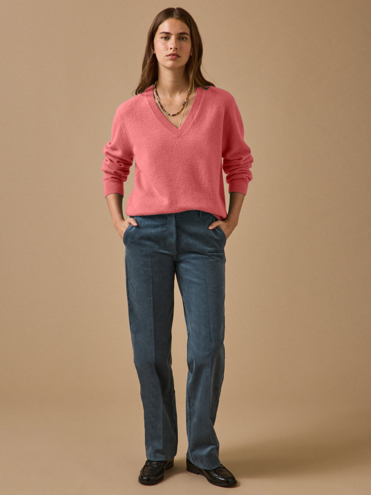 Women's V-neck sweater - The Cashmere Collection