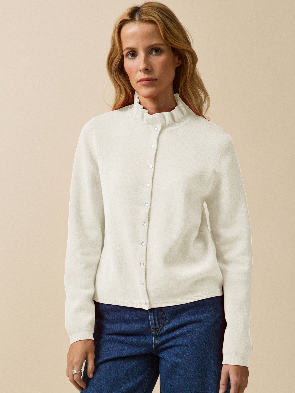 Gilet femme coton biologique et cachemire