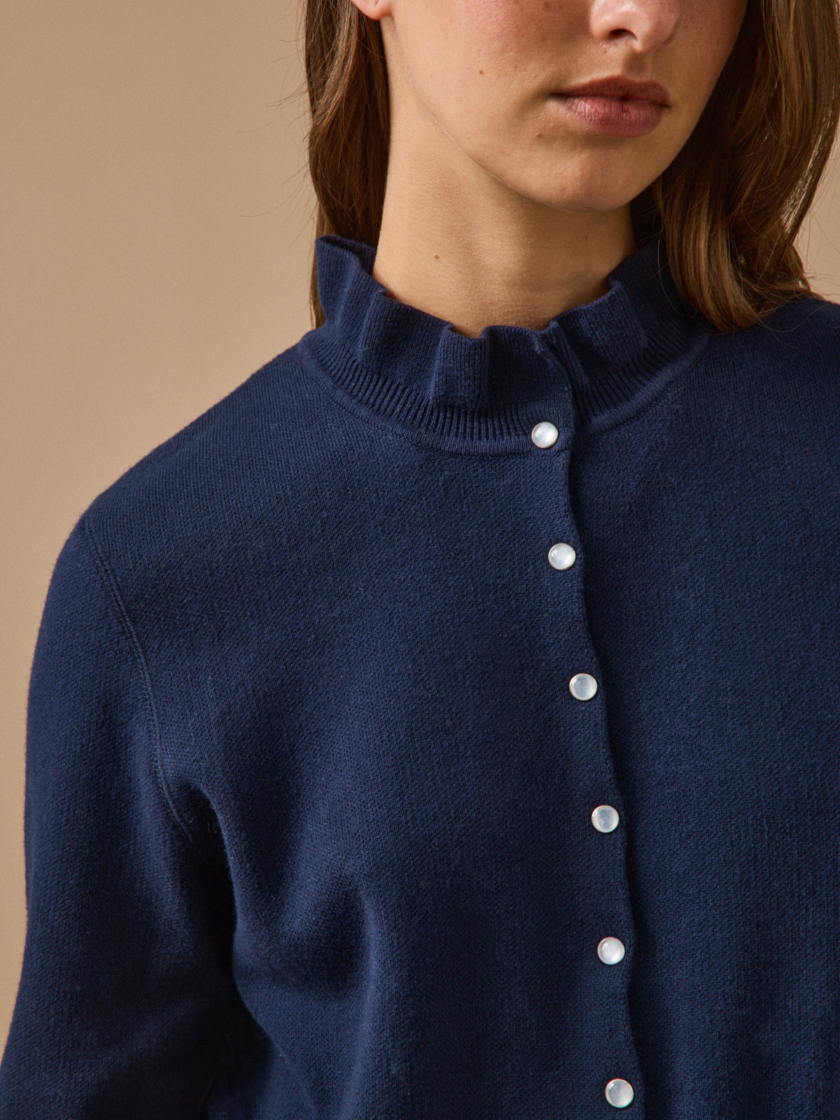 Women's organic cotton and cashmere cardigan