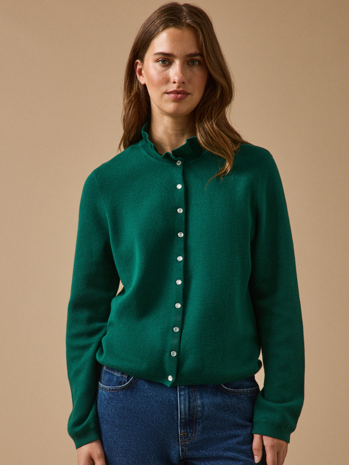 Gilet femme coton biologique et cachemire